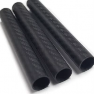 3K twill plain weave bright matte carbon fiber tube carbon fiber color tube